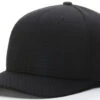 Richardson Black Fitted Promesh 8-stitch Long Base Umpire Cap