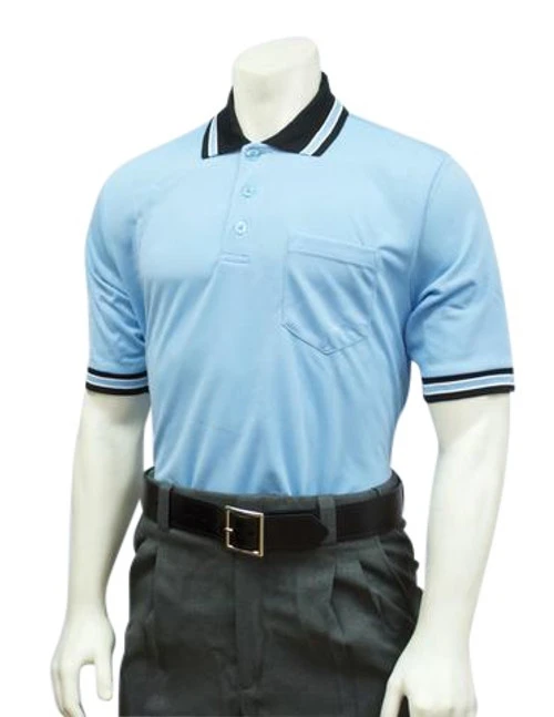 Smitty Official's Apparel Powder Blue Umpire Shirt With Black MLB Collar 1 Smitty Official's Apparel Powder Blue Umpire Shirt With Black MLB Collar