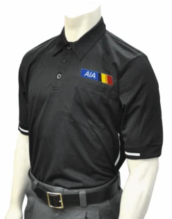 Arizona AIA Embroidered Black Short Sleeve Baseball Umpire Shirt