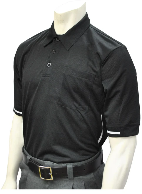 Missouri MSHSAA Honig's Embroidered Black Pro Style Umpire Shirt 1 Missouri MSHSAA Honig's Embroidered Black Pro Style Umpire Shirt