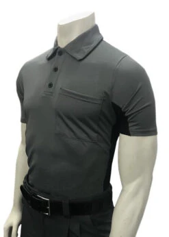 Smitty Major League Style Body Flex® Charcoal Grey/Black Umpire Shirt