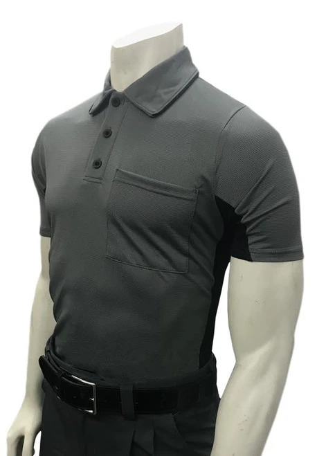 Smitty Major League Style Body Flex® Charcoal Grey/Black Umpire Shirt 1 Smitty Major League Style Body Flex® Charcoal Grey/Black Umpire Shirt