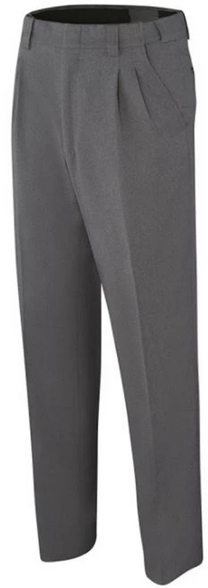 Smitty Officials Apparel Heather Grey Pleated Combo Umpire Pants Expander Waistband