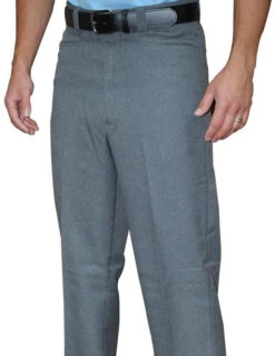 Smitty Official's Apparel Heather Grey Flat Front Combo Umpire Pants