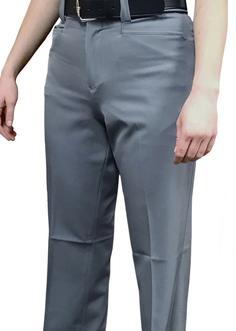 Smitty Officials Apparel Women's Heather Grey 4-Way Stretch Flat Front Combo Umpire Pants 1 Smitty Officials Apparel Women's Heather Grey 4-Way Stretch Flat Front Combo Umpire Pants