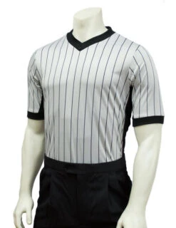 Smitty Official's Apparel Elite Grey Side Panel Referee Shirt