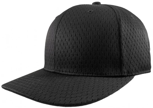 Black Fitted Promesh 4-stitch Umpire Plate Cap 1 Black Fitted Promesh 4-stitch Umpire Plate Cap