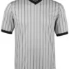 Cliff Keen Grey Pinstripe Ultra Mesh Referee Shirt