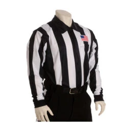 Smitty 2 1/4" Stripe Long Sleeve Football Referee Shirt