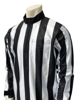 Smitty Official's Apparel 1" Stripe Water Resistant Single Layer Long Sleeve Football Referee Shirt