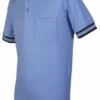 Honig's Carolina Blue Umpire Shirt With Black MLB Collar