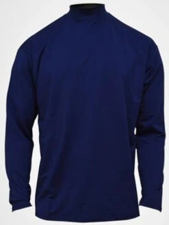 Honig's Navy Long Sleeve Warmskin Loose Fit Mock Shirt