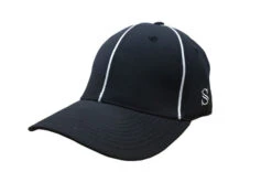 Smitty Black Performance Mesh Flex Fit Football Referee Cap
