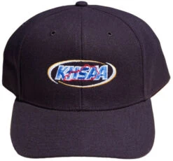 Kentucky KHSAA Black Fitted 4-stitch Plate Cap
