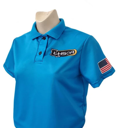 Louisiana LHSOA Bright Blue Women's Volleyball Referee Shirt 1 Louisiana LHSOA Bright Blue Women's Volleyball Referee Shirt