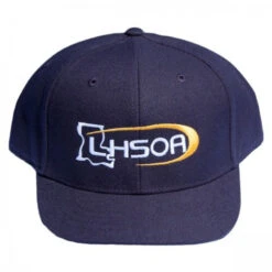 Louisiana LHSOA Fitted Navy 8-stitch Umpire Base Cap-DSC