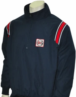 MBUA Navy Umpire Jacket With Red/White Trim