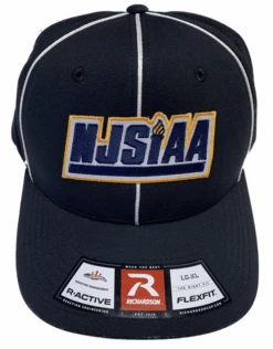New Jersey NJSIAA Pulse Performance Black Flex Fit Football Referee Cap
