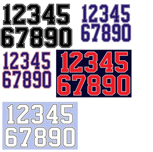 Numbers For Shirts-Jackets 1 Numbers For Shirts-Jackets