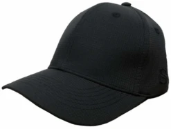 Smitty Black Performance Mesh 8-stitch Flex-Fit Umpire Base Cap