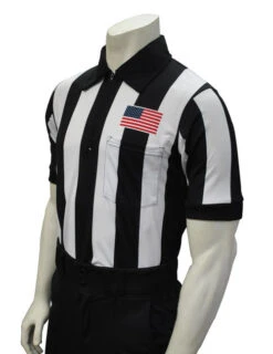 Smitty Official's Apparel 2 1/4" Stripe Short Sleeve Football Referee Shirt