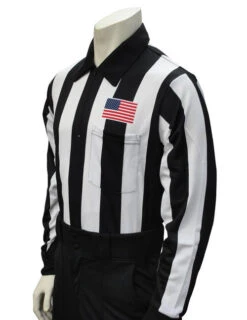 Smitty 2" Stripe Dye Sublimated Long Sleeve Football Referee Shirt