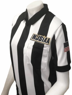 New Jersey NJSIAA 2 1/4" Stripe Body Flex® Women's Short Sleeve Football Referee Shirt