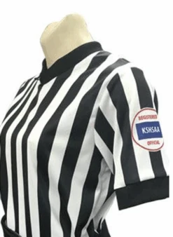 Kansas Dye Sublimated Women's Basketball Referee Shirt Reverse Flag