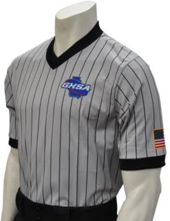 Georgia GHSA Ultra Mesh Embroidered Wrestling Referee Shirt
