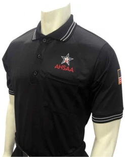 Alabama AHSAA Short Sleeve Black Umpire Shirt