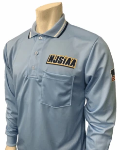 New Jersey NJSIAA Long Sleeve Powder Blue Umpire Shirt