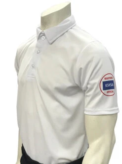 Kansas KSHSAA Men's White Volleyball Referee Shirt