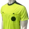 NCAA Men's Safety Yellow Short Sleeve Soccer Referee Shirt