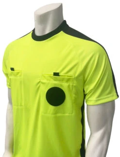 NCAA Men's Safety Yellow Short Sleeve Soccer Referee Shirt