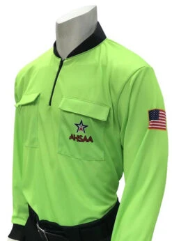 Alabama AHSAA Long Sleeve Fluorescent Green Soccer Shirt