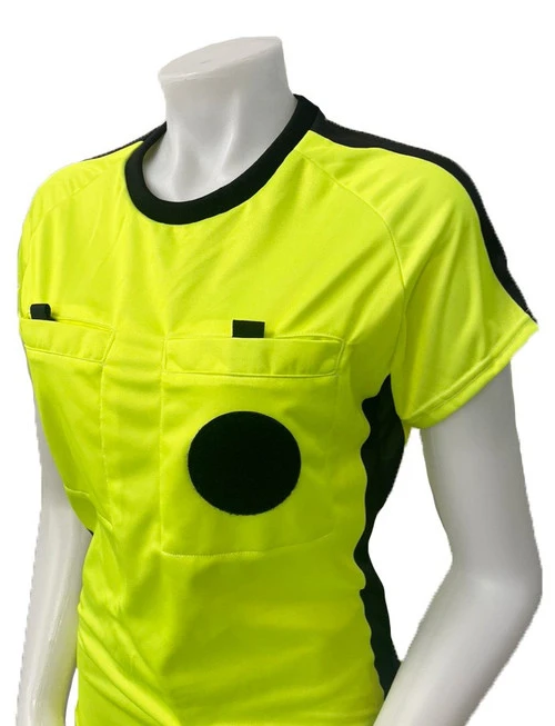 NCAA Women's Safety Yellow Short Sleeve Soccer Referee Shirt 1 NCAA Women's Safety Yellow Short Sleeve Soccer Referee Shirt