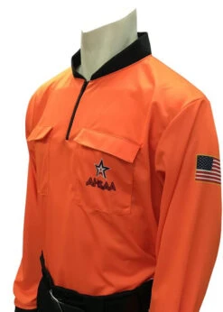 Alabama AHSAA Long Sleeve Fluorescent Orange Soccer Shirt