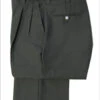 Smitty Pleated Charcoal Grey Combo Umpire Pants Expander Waistband