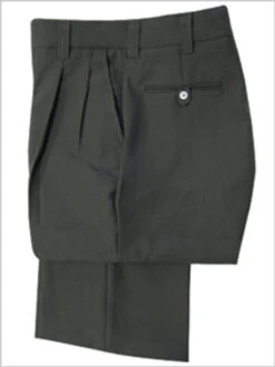 Smitty Officials Apparel Pleated Charcoal Umpire Base Pants With Expander Waistband