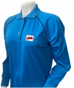 Virginia VHSL Women's Long Sleeve Bright Blue Volleyball Referee Shirt