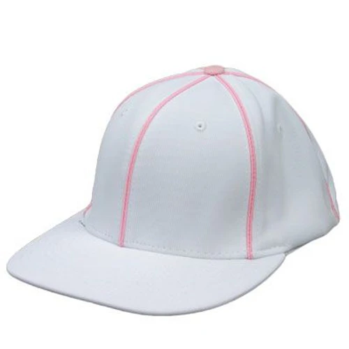 White Football Referee Cap With Pink Piping 1 White Football Referee Cap With Pink Piping