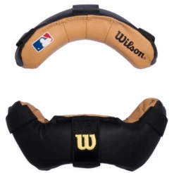 Wilson Black/Tan Leather Umpire Mask Pads