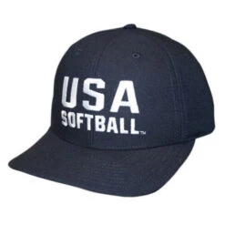 USA Softball Fitted Wool Umpire Cap 3 Inch 8-stitch